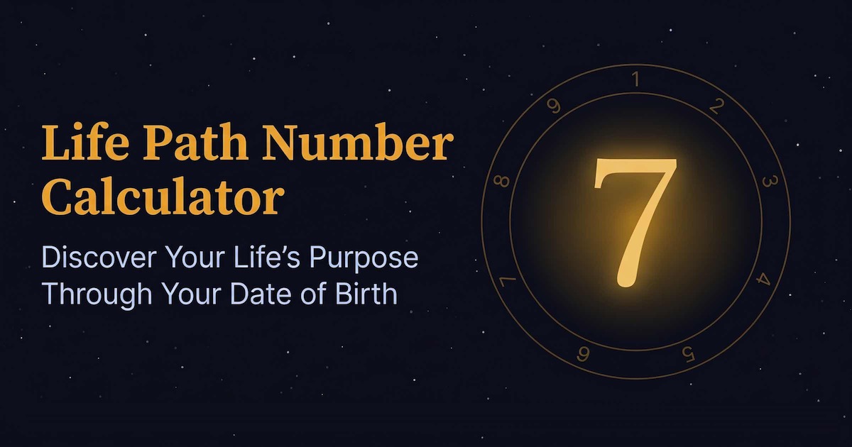 Life Path Number 7 highlighted on a cosmic numerology wheel